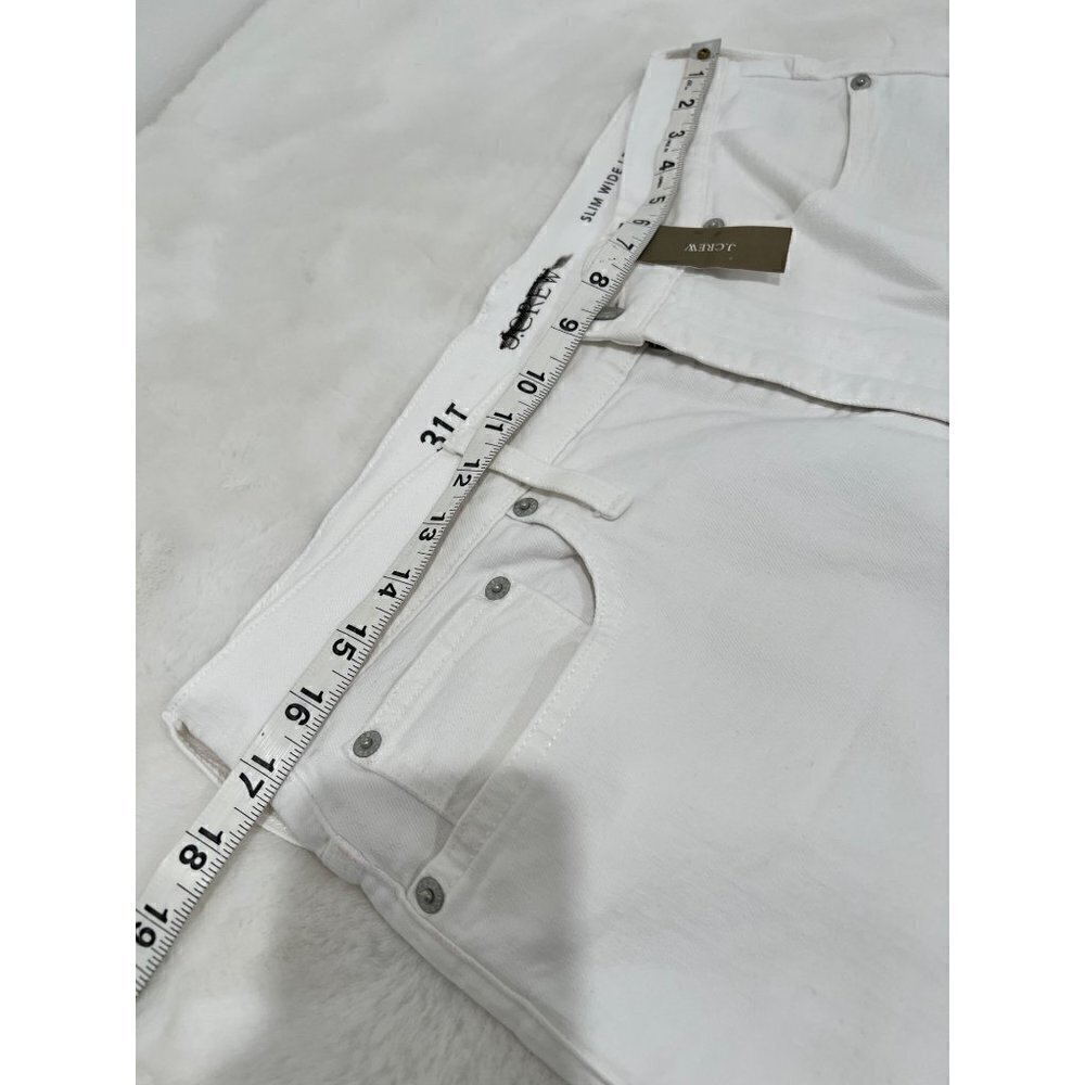 New J Crew Size T31 Slim wide-leg jean in white wash BP462 SU23 - Picture 5 of 14